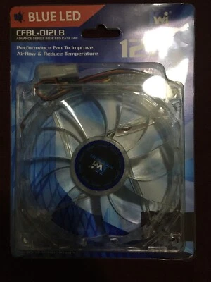  Kingwin 120 x 120 mm Long Life Bearing LED Case Fan CFBL-012LB Blue NEW - Image 1 of 3