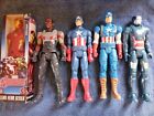 Marvel Avengers 12" Figure Hasbro Iron Man MIB Capt America Falcon Lot 5 Patriot