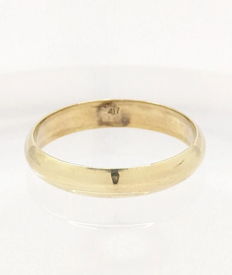 Anillo de boda de oro amarillo macizo de 10 quilates 2,73 g liso simple tradicional talla 9,25 Foto 1 de 4