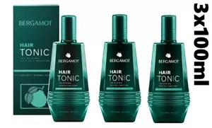 3x100ml Bergamot Hair Tonic The Original Hair Fall Solution For Dry Normal Scalp - Picture 1 of 7