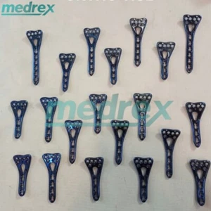 Lote de Placas de Bloqueo Volar Radio Distal 2 a 5 Agujeros 20 Piezas Juego Ortopédico - Imagen 1 de 4