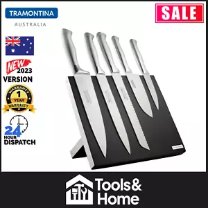 Tramontina 6PC Polaris Magnetic Knife Block Set Cooks Kitchen Knives - 38055/650 - Picture 1 of 4