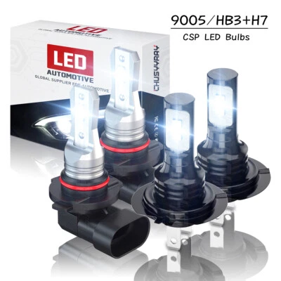 For Ford Fiesta 2011-2019- 4X Front LED Headlight High/Low Beam 6000K Bulb Kit - Image 1 of 4