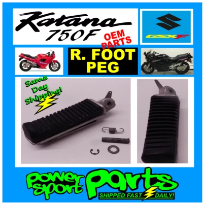 Clavija reposapiés delantero derecho Suzuki Katana 750 1995 con herrajes - completa Foto 1 de 4