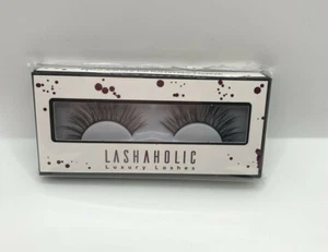 Lashaholic Luxury Lashes False Falsies Premium Handcrafted Silk Black Reusable - Picture 1 of 2
