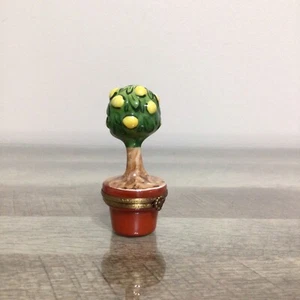 Peint Main Limoges France GR Lemon Tree Limited Edition 6/250 Trinket - Picture 1 of 8
