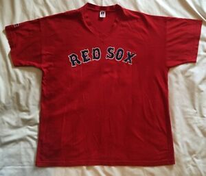 Russell Pedro Martinez Boston Red Sox Jersey T Shirt Vtg 2000s MLB Baseball XXL