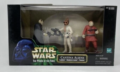 NEW Hasbro Star Wars The Power of the Force - Cantina Aliens 3 Figures - MIB - Image 1 of 2