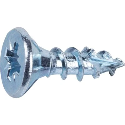 10 Vis agglo - Fixpro - Tête fraisée - PZ - Acier zingué - 3,5 x 12 mm - Photo 1/2