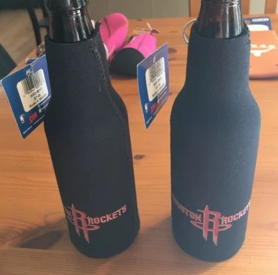 NBA 休斯顿火箭队 2 (2) 12 盎司瓶架,黑色 — 第 1/3 张图片