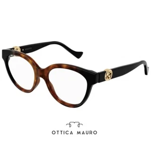 GUCCI- GG1024O - 005 AVANA-NERO OCCHIALE DA VISTA - Picture 1 of 3