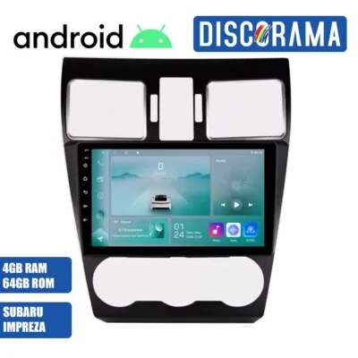 AUTORADIO ANDROID 4/64GB SUBARU IMPREZA 2015-2016 STEREO AUTO TOUCH 9" WIFI NAVI - Immagine 1 di 4