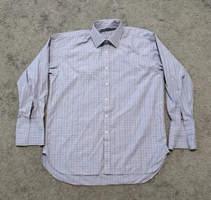 Charles Tyrwhitt französisches Hemd mit Manschetten Größe 17 x 35 kariert gestreift - Bild 1 von 5