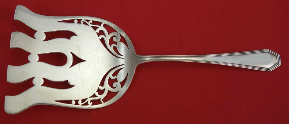 Queen Anne Plain by Dominick and Haff Sterling Silver Asparagus Fork Lrg. Cutout - Image 1 of 2