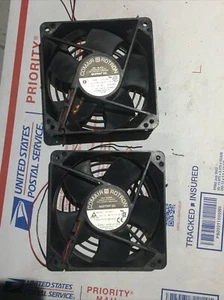 2 Lot COMAIR ROTRON MC12B3 Cooling fan 12 VDC 0.66A 120*120*38MM 7.9W & COVER - Picture 1 of 6