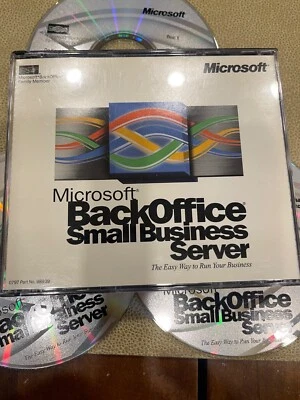 Windows BackOffice Small Business Server 4.0 3  CDs 1997, with a product key - Image 1 of 2