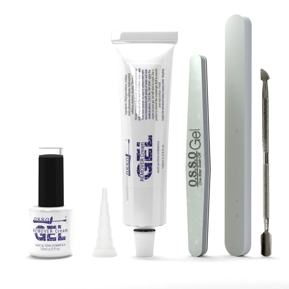 Crema removedora de esmalte en gel 15 ml, 100 ml, juego Foto 1 de 1