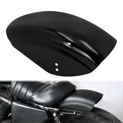 Guardabarros trasero negro brillante para Harley Sportster XL 883 1200 48 72 Bobber Foto 1 de 4