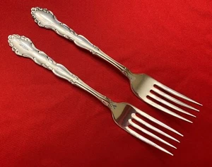 Juego de 2 horquillas de cena FLIRTATION de 1881 Rogers Oneida plateadas 1959 - Imagen 1 de 4