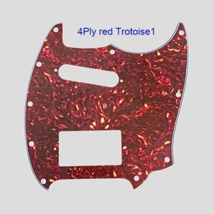 For Fender Mustang Guitar Pickguard With SH PAF Humbucker Pickup,Red Tortiose1 - Picture 1 of 4