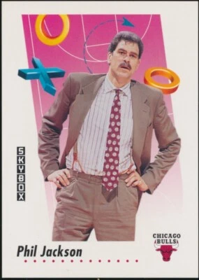 1991-92 SkyBox #381 Phil Jackson Chicago Bulls - Image 1 of 2