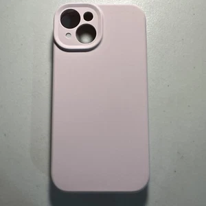 Case For iPhone 14 Soft Silicone Phone Cover Pink W/3 Screen Protectors - Picture 1 of 8