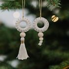 2pcs Cotton Rope Christmas Wreaths Pendant Christmas Tree Ornaments  Home