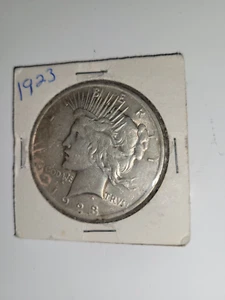 1923 Peace Silver Dollar Coin - Picture 1 of 2