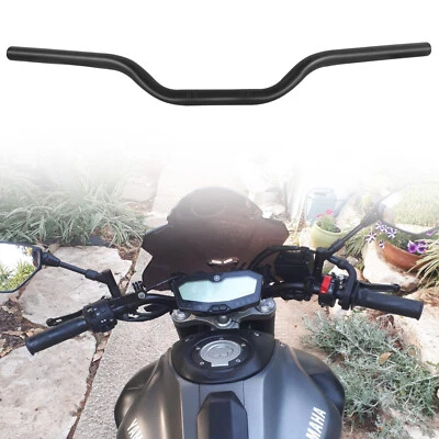 For Yamaha FZ07 FZ-07 Motorcycle 7/8" Handlebars Low Rise Tracker Drag Bars - Image 1 of 4