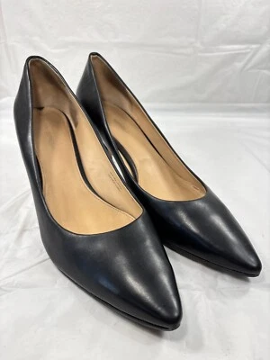 Zapatos de tacón VIA SPIGA ITALY talla 11 N clásicos negros TODOS de cuero Foto 1 de 4