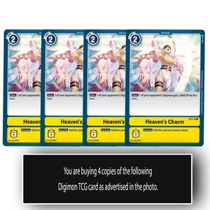Heaven's Charm - ST3-14 C - Juego de cartas coleccionables Digimon común amarillo - Imagen 1 de 1