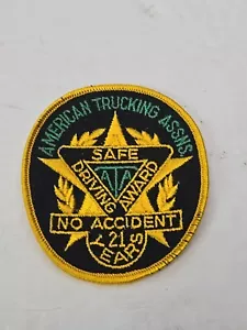 AMERICAN TRUCKING ASSOCIATION ATA 21 YEARS SAFE DRIVING AWARD PATCH - Picture 1 of 4