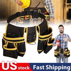 Electrician Pouch Tool Waist Bag Multi-pocket Tool Organizer Heavy Duty - Picture 1 of 24