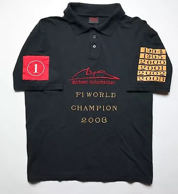 CAMISETA POLO DE CARRERAS MICHAEL SCHUMACHER F1 6 VECES CAMPEÓN 1994/2003 PARA HOMBRE L Foto 1 de 4