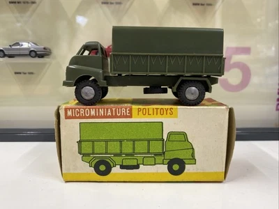 Politoys 1/41 n° 4 Camion Militaire 3 Tonnes Bon État + Boîte d’origine - Photo 1/4