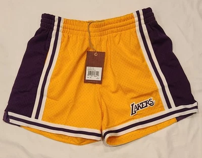 Pantalones cortos Mitchell & Ness LA Lakers para mujer NBA Jump Shot talla M $85 nuevos con etiquetas Foto 1 de 4