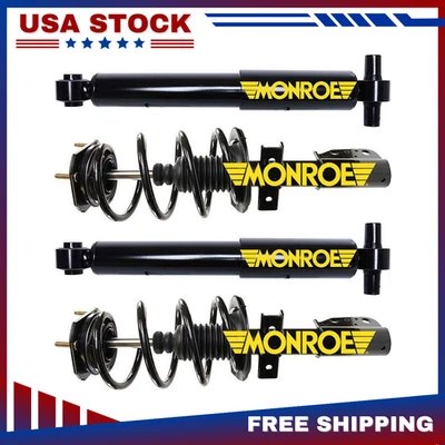 Kit Monroe de muelles helicoidales y amortiguadores traseros de puntales delanteros para Buick Chevy GMC Acadia Foto 1 de 4
