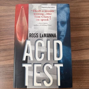 Acid Test by Ross LaManna SIGNED 2001 1st/1st HCDJ Thriller  - Picture 1 of 7