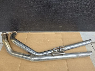 Tubos de escape de arrastre de corte de barra cabeza de pala Harley-Davidson FL 70-84 Foto 1 de 4