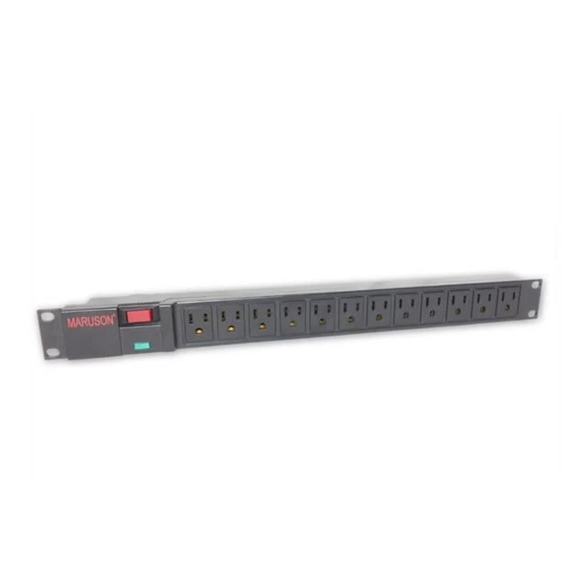 Maruson PDU-R1512PS PDU  12 Outlets  1U  5-15P  1050J Surge Protected - Image 1 of 1