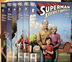 SUPERMAN SECRET ORIGIN #1-6 DC 2009 JOHNS FRANK COMPLETE SET - Picture 1 of 7