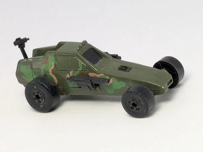 Vintage 1982 Hot Wheels Super Cannon Green Action Command Camo BW - Image 1 of 4