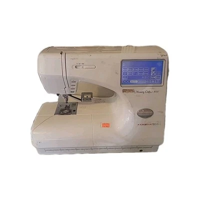 Janome Memory Craft 9000 Embroidery Sewing Machine Partially  Tested  - Image 1 of 4