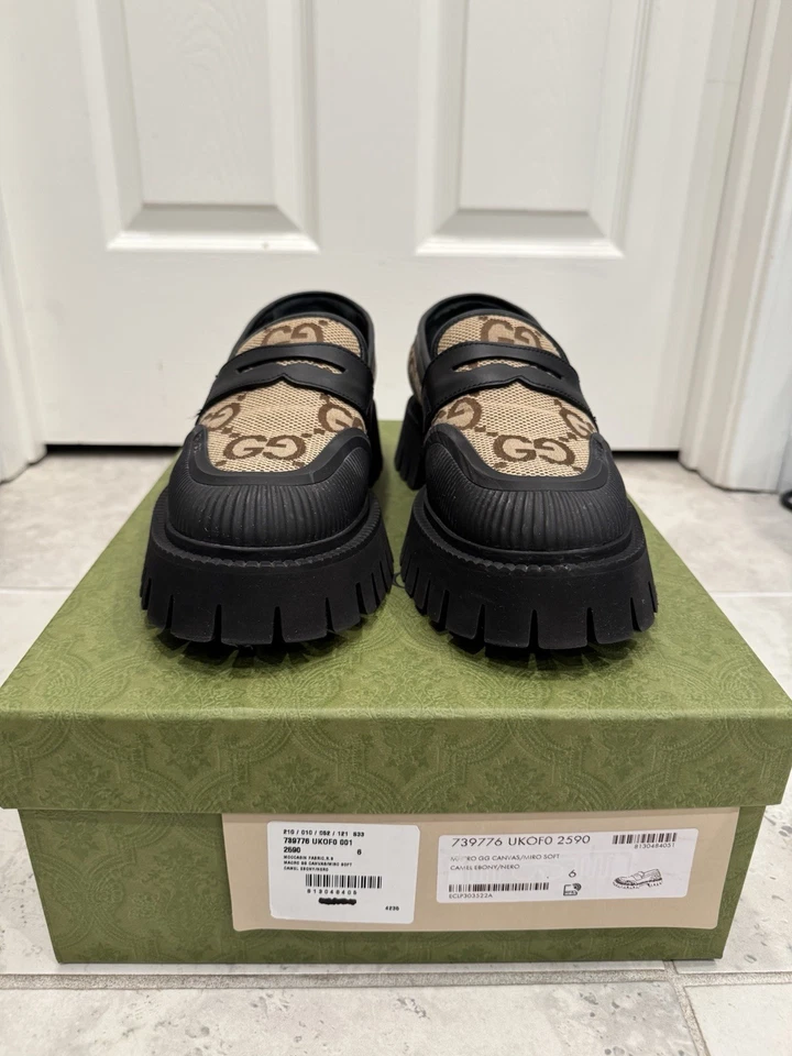 Gucci Novo GG Loafer - Camel Black US 6M (Used) - Image 1 of 4