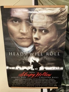 Sleepy Hollow Rolled Movie Poster Original DS Double Sided 27X40 Johnny Depp - Picture 1 of 9