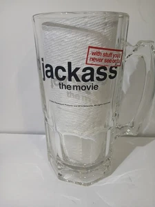Rara tazza vintage 2002 MTV JACKASS The Movie in vetro spesso 8" Stien   - Foto 1 di 16