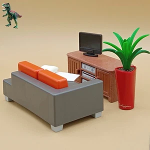 Playmobil living room-room living room-sofa-furniture modern house-city life - Picture 1 of 4
