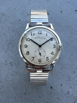Elgin B.W. Reloj Pulsera Raymond Railroad Vintage 1962 High Priest Portage Foto 1 de 4