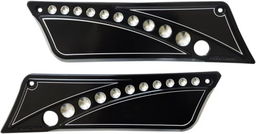 Cubiertas de pestillo para alforja Accutronix - negras para motocicleta bicicleta de calle BLC9313-DN Foto 1 de 3