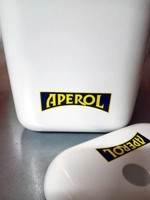 Porta Ghiaccio pubblicitario - Aperol - Vintage - 17x17x19 - Immagine 1 di 4